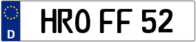 Trailer License Plate